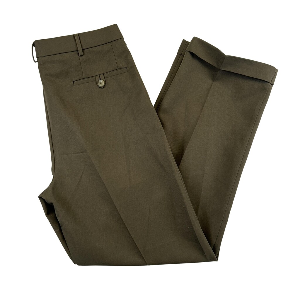 Vintage Dockers Pants Mens 33x32 Microfiber Pleated Cuffed Dress Slacks Relaxed